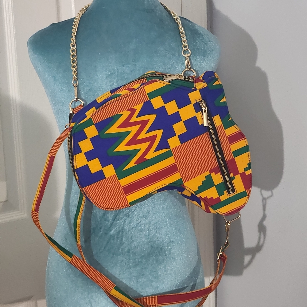 African shaped Print Purse/Bag
